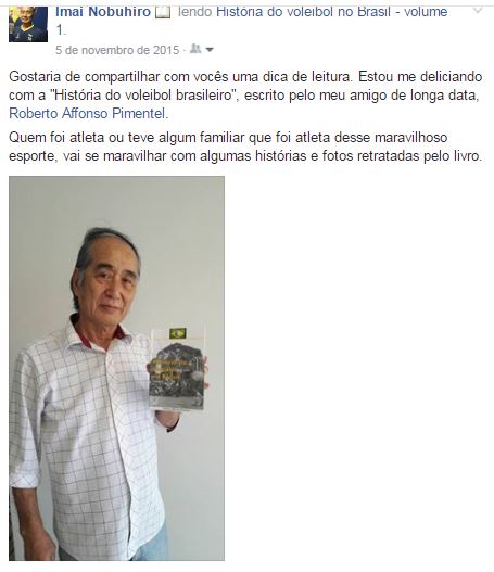 Imai facebook livro Hitória do Voleibol