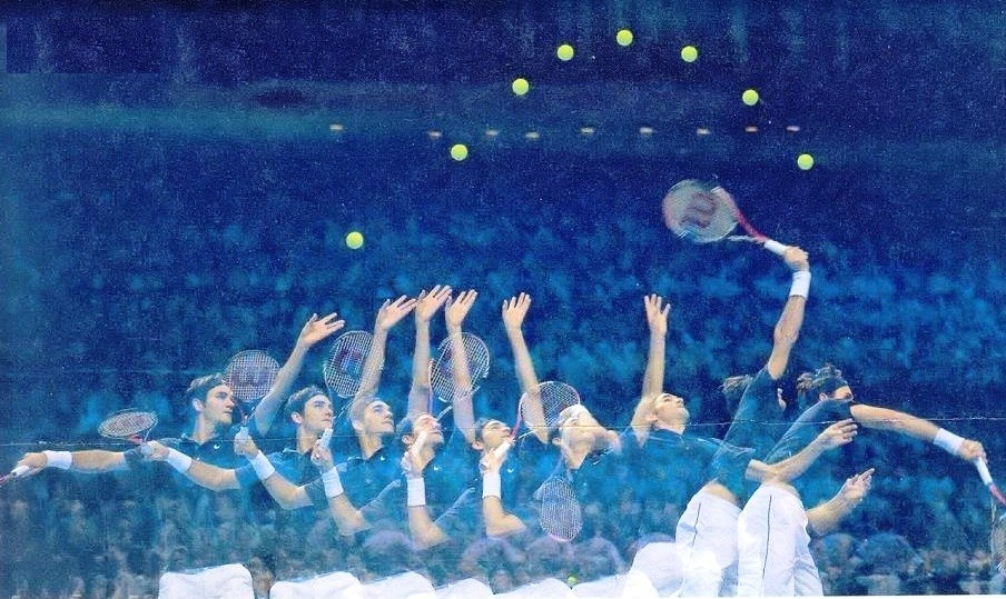 Federer e a biomecânica do serviço.